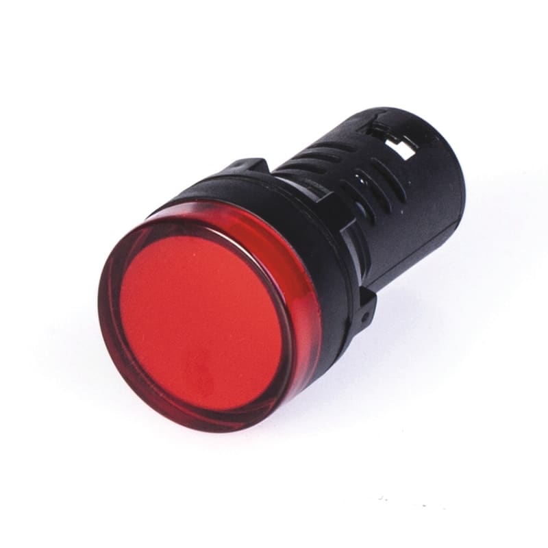 SCAME PARRE - SPIA LUMINOSA D22 - 220V - LED ROSSO