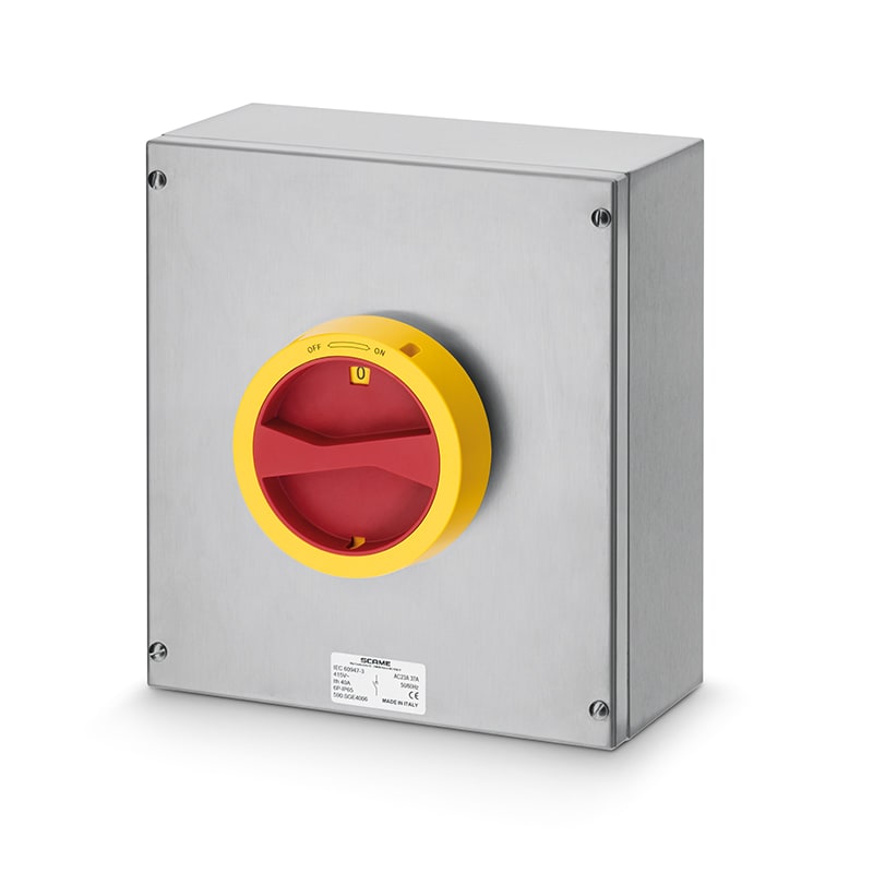 SCAME PARRE - ISOLATORS IN ACCIAIO 100A 6 POLI EMERG.