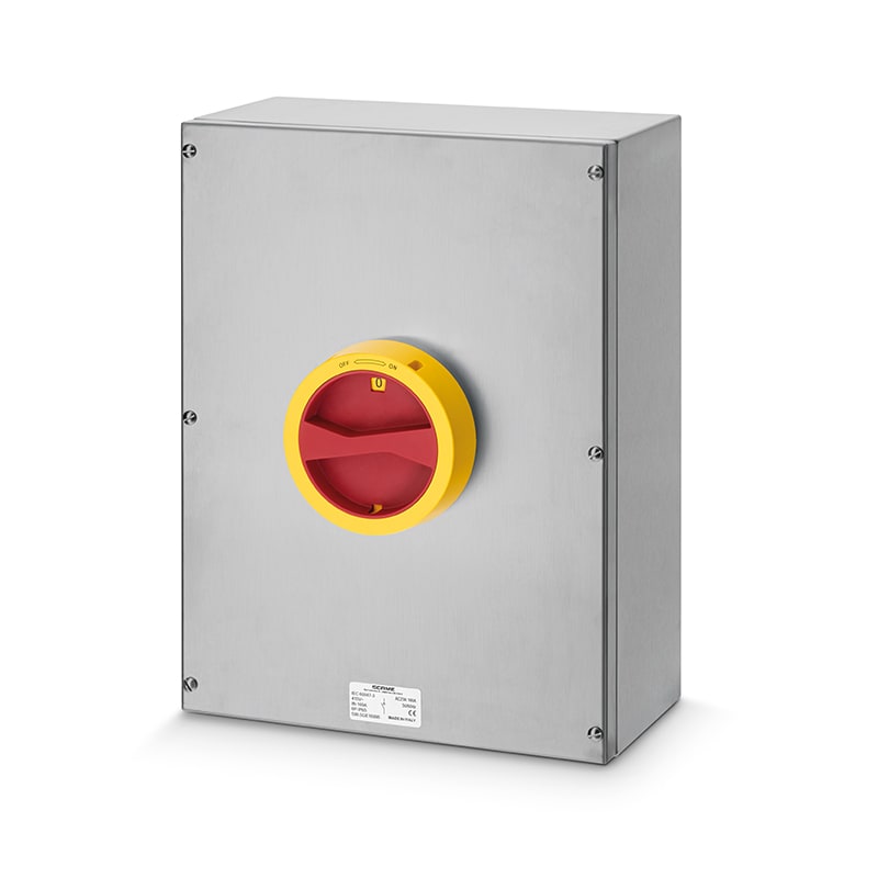SCAME PARRE - ISOLATORS IN ACCIAIO 160A 3P+N EMERGENZA