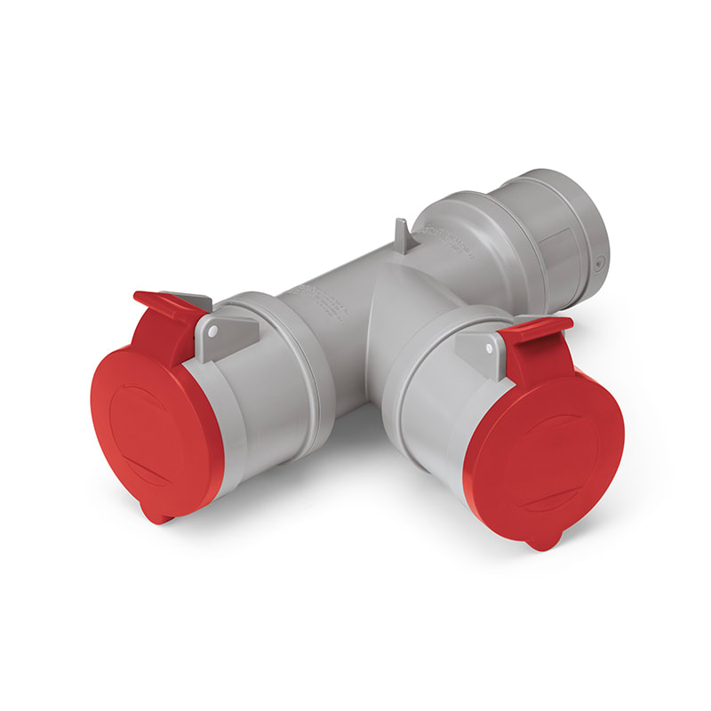 SCAME PARRE - ADATTATORE 2X3P+N+T 380V 32A IP44