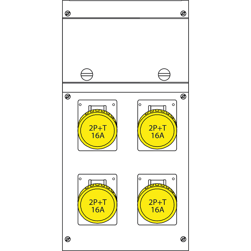 SCAME PARRE - QUADRO DISTR. PORTATILE BLOCK4