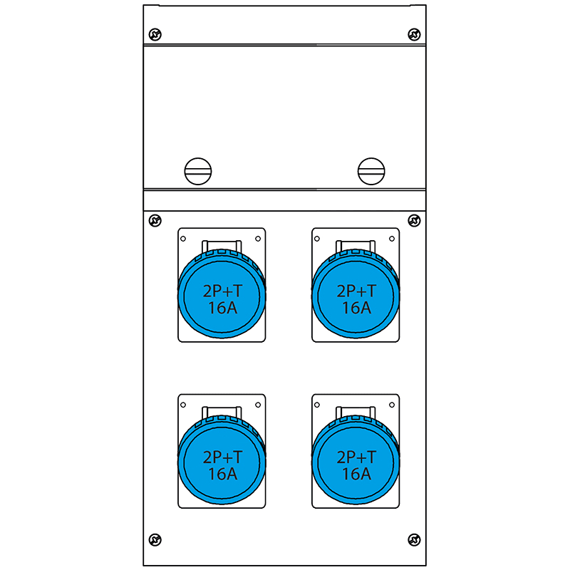 SCAME PARRE - QUADRO DISTR.PORT.BLOCK4  IP66