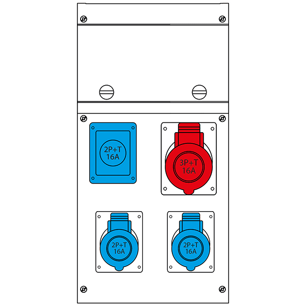 SCAME PARRE - QUADRO DISTR. DA PARETE BLOCK4