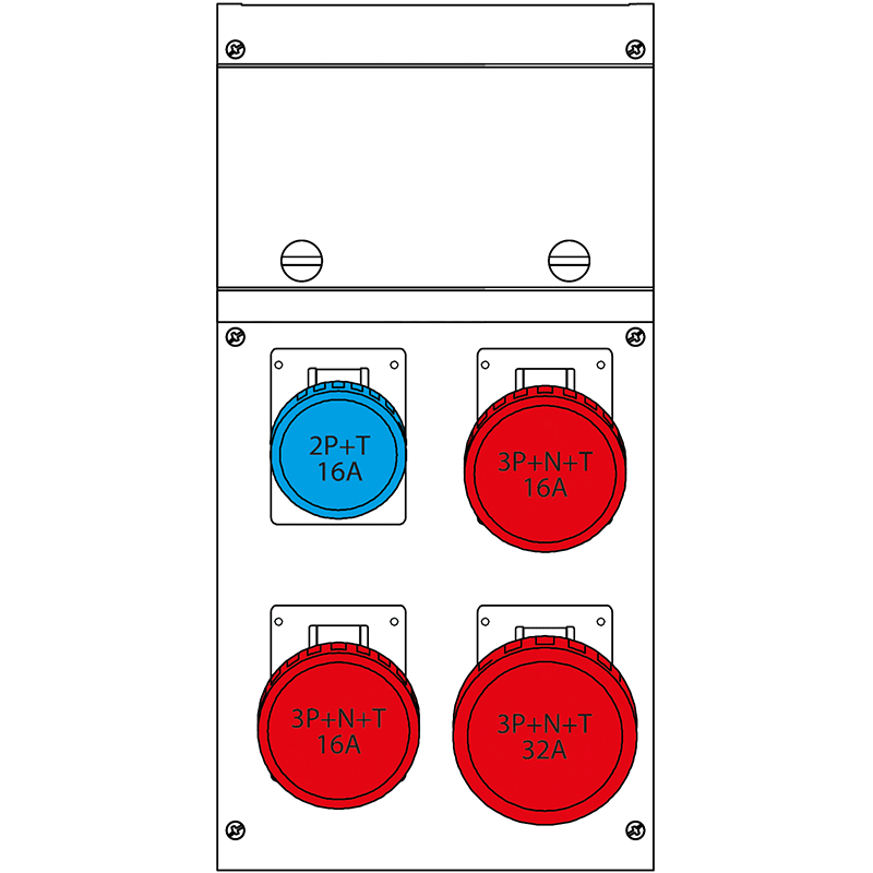 SCAME PARRE - QUADRO DISTR. DA PARETE BLOCK4