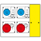SCAME PARRE - MBOX2 CON MORSETTIERA   PRESE C/FUSIBILI