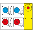 SCAME PARRE - MBOX2 CON SPINA+EMERGENZA  PR.C/FUSIBILI