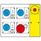 SCAME PARRE - MBOX2 CON SPINA+EMERGENZA  PR.C/FUSIBILI