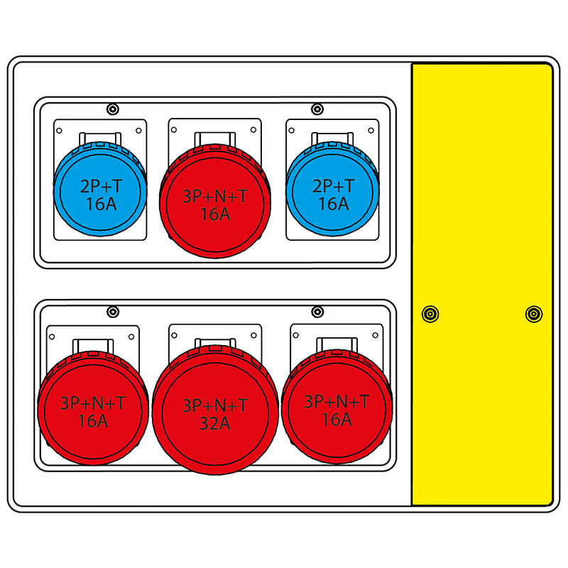 SCAME PARRE - MBOX2 CON MORSETTIERA   PRESE S/FUSIBILI