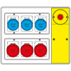 SCAME PARRE - MBOX2 CON SPINA+EMERGENZA  PR.S/FUSIBILI
