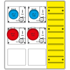 SCAME PARRE - MBOX3 CON MORSETTIERA   PRESE C/FUSIBILI