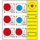 SCAME PARRE - MBOX3 CON SPINA+EMERGENZA  PR.C/FUSIBILI