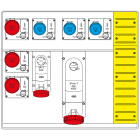 SCAME PARRE - MBOX5 CON MORSETTIERA   PRESE C/FUSIBILI