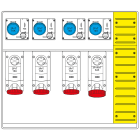 SCAME PARRE - MBOX5 CON MORSETTIERA   PRESE C/FUSIBILI