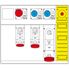 SCAME PARRE - MBOX5 MORSETTIERA+EMERGENZA PRESE C/FUS.