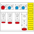 SCAME PARRE - MBOX5 CON MORSETTIERA   PRESE S/FUSIBILI