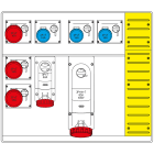 SCAME PARRE - MBOX5 CON MORSETTIERA   PRESE S/FUSIBILI