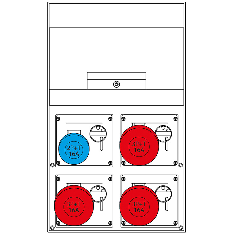 SCAME PARRE - QUADRO DISTRIBUZIONE DOMINO 550  IP44