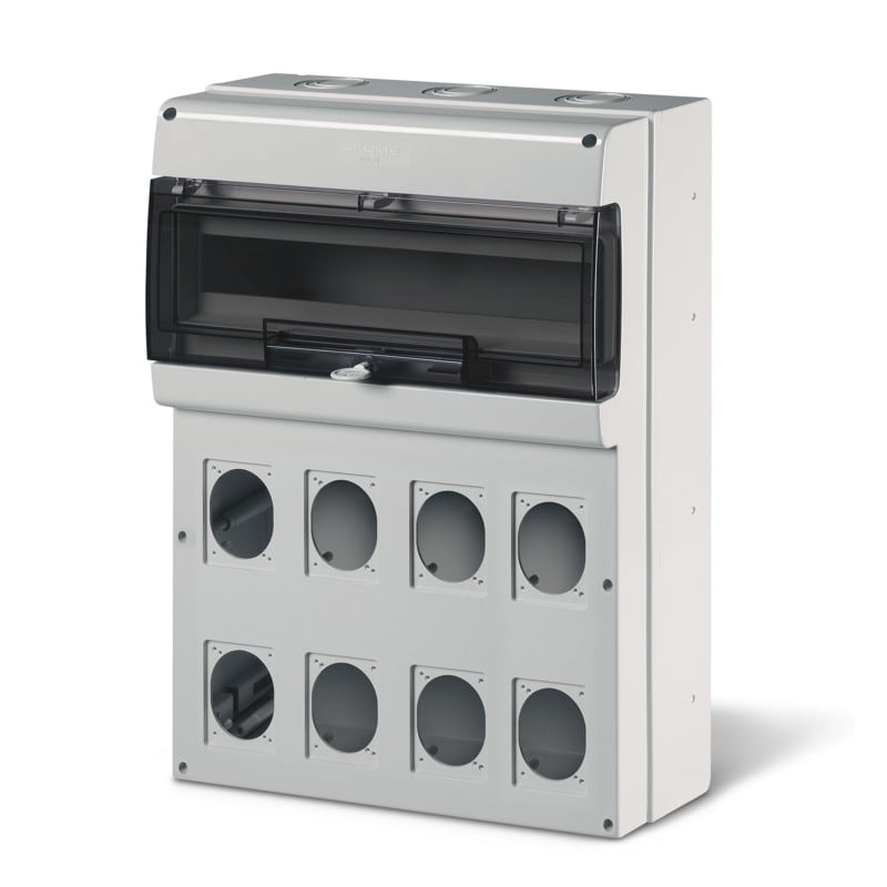 SCAME PARRE - CENTRALINO M550 24DIN 8 PRESE + 2MORS.