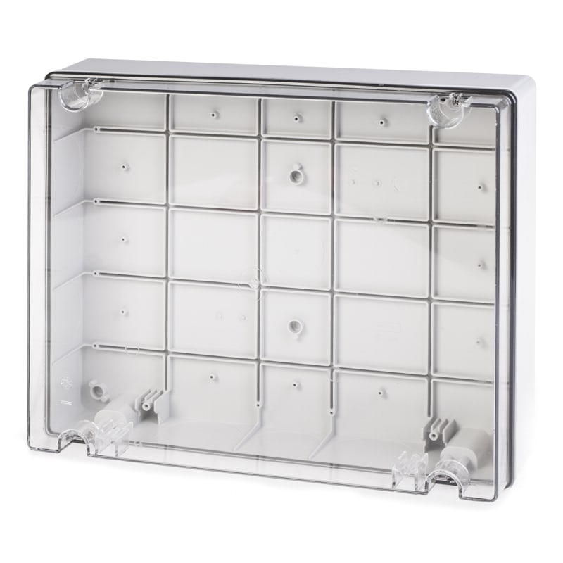SCAME PARRE - SCATOLA DER.380X300 S/PAS IP56  TRASPAR.