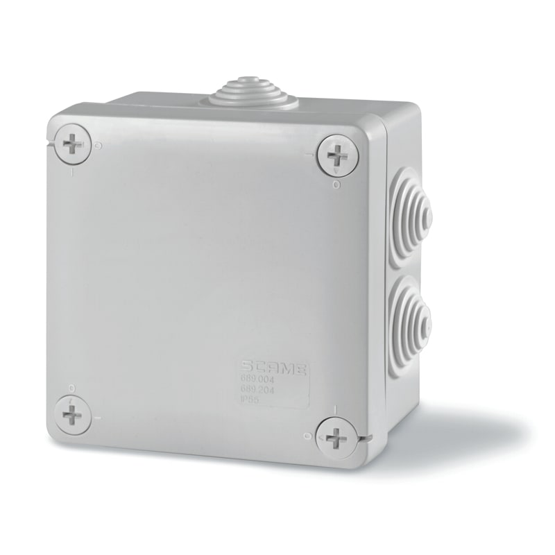 SCAME PARRE - SCATOLA DER.100X100 C/PAS.IP55 SCABOX