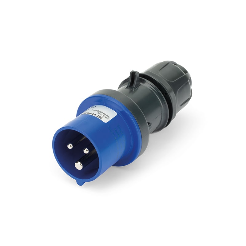 SCAME PARRE - SPINA MOBILE 20A 2P 3W 6H IP44 250V