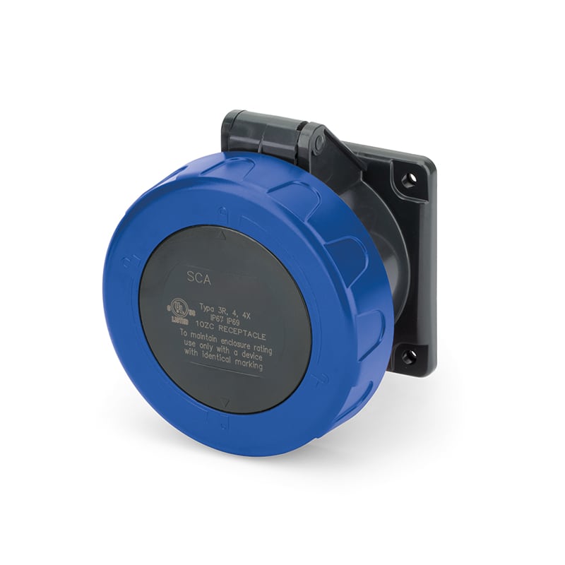 SCAME PARRE - PRESA FISSA 30A 2P 3W 6H IP67 250V
