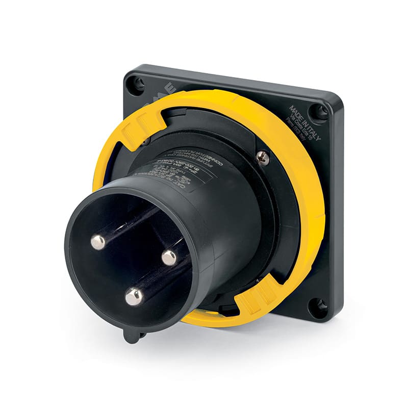 SCAME PARRE - SPINA DA INCASSO 60A 2P 3W 4H IP67 125V