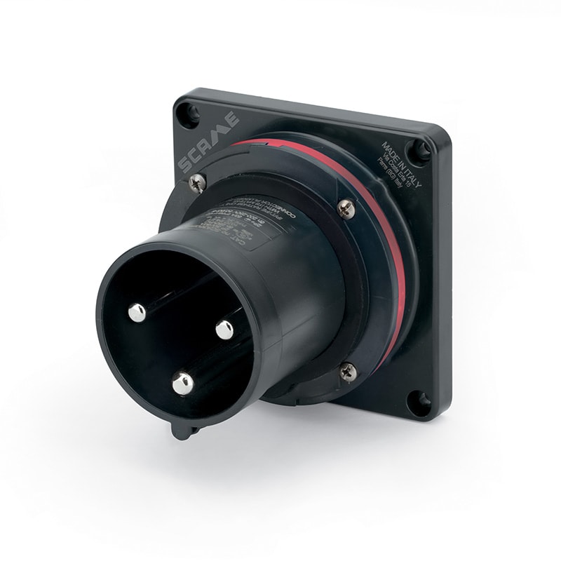 SCAME PARRE - SPINA DA INCASSO 60A 4P 5W 6H IP44