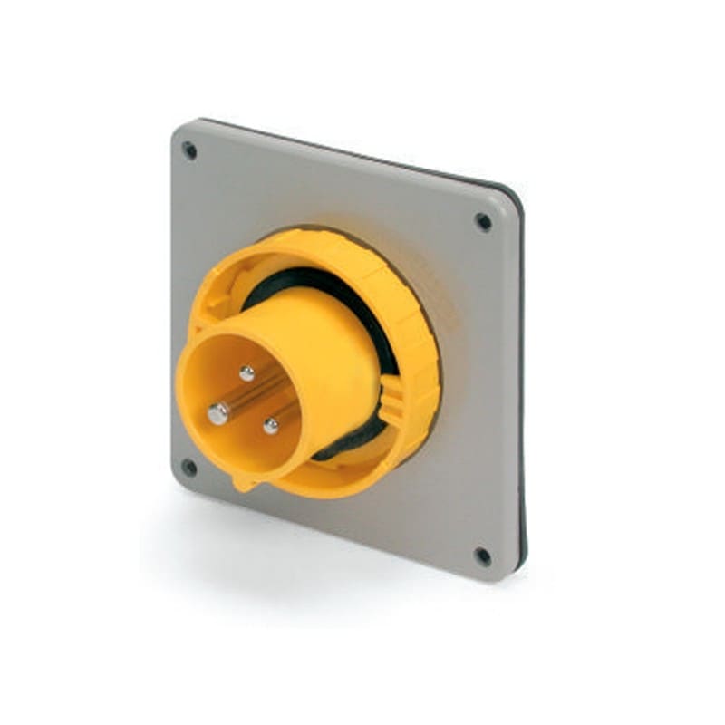 SCAME PARRE - SPINA DA INCASSO 20A 2P 3W 4H IP67 125V