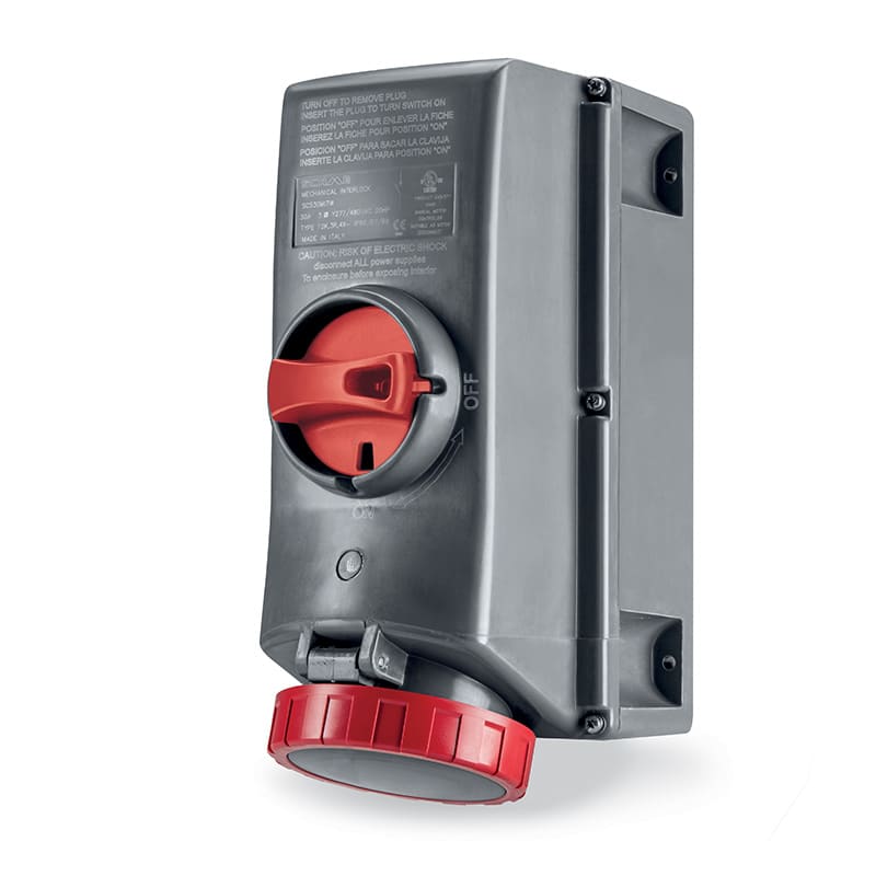 SCAME PARRE - PRESA INTERBL. 30A 4P 5W 7H