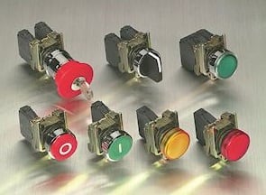 SCHNEIDER ELECTRIC - Testa selettore a chiave Ø 22 - 2 posizioni - chiave azzurra - estraz.chiave tutte pos