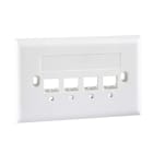SCHNEIDER ELECTRIC - SUPPORTO 503 PER 4 RJ45 BIANCO