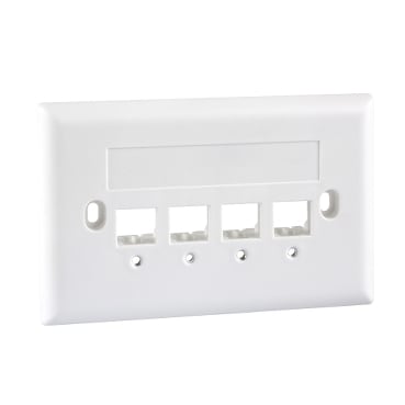 SCHNEIDER ELECTRIC - SUPPORTO 503 PER 4 RJ45 BIANCO