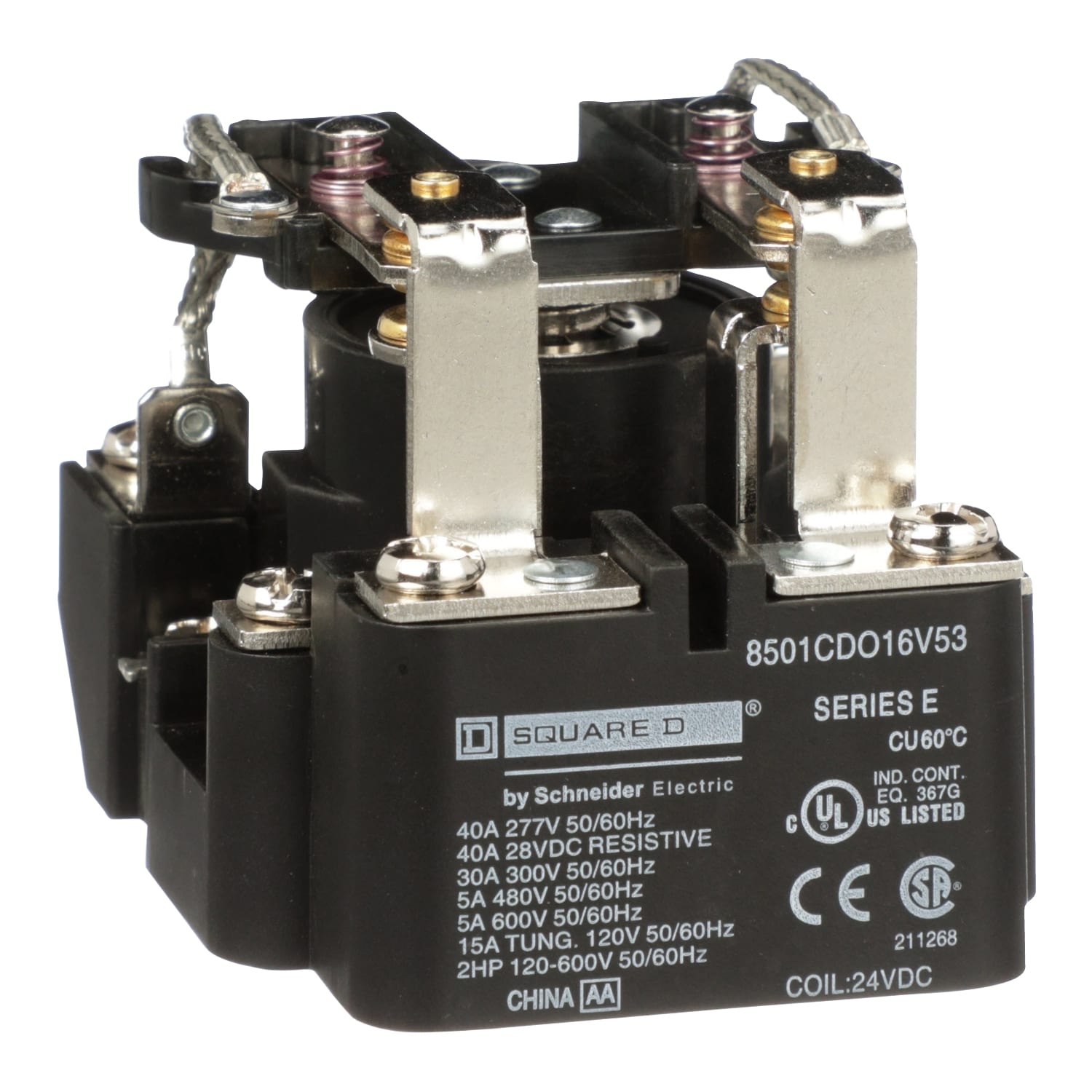 SCHNEIDER ELECTRIC - RELE'DI POTENZA CLASSE 8501 BOB 24VDC