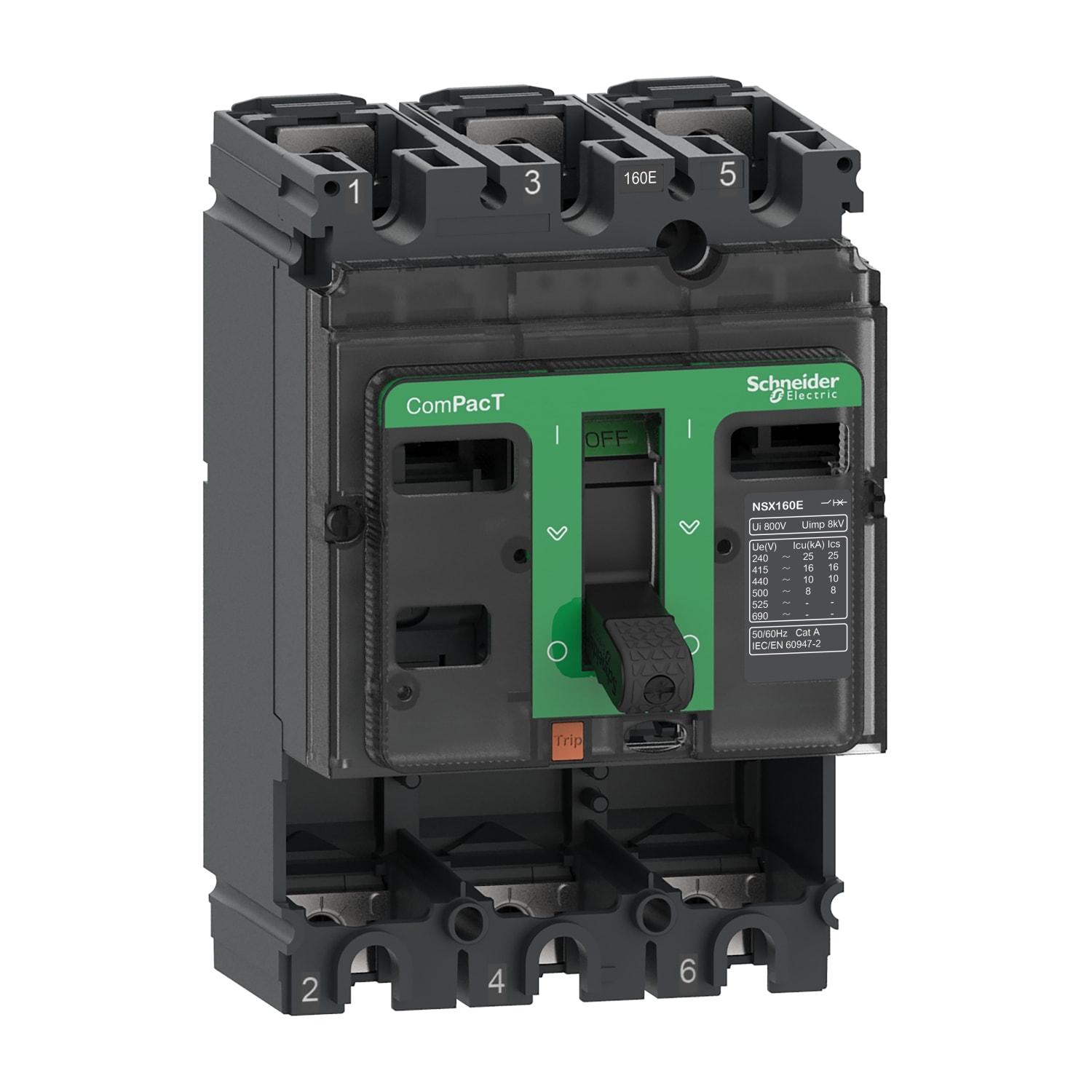SCHNEIDER ELECTRIC - NSX160E 16KA 3P SENZA SGANCIATORE_T C16E3