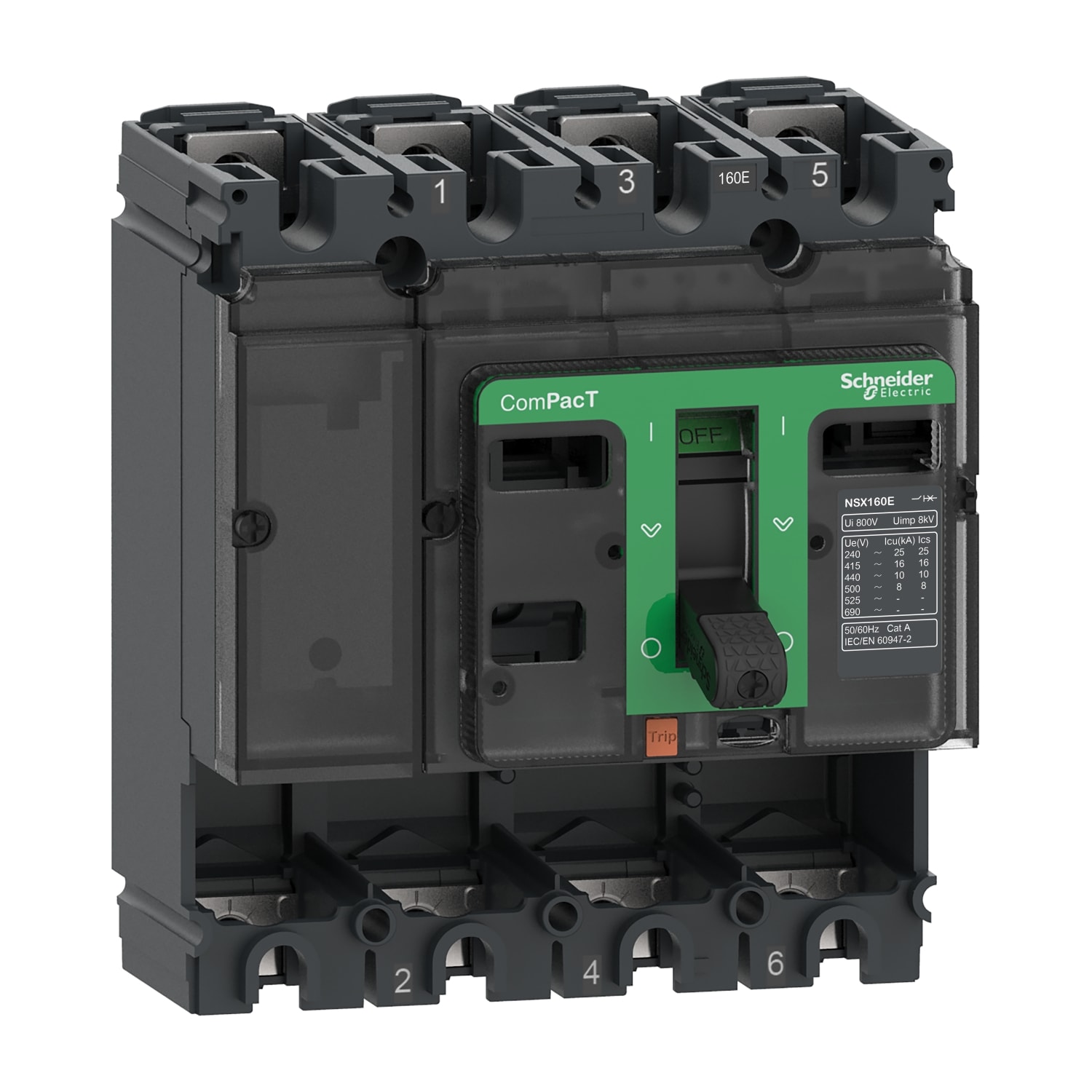 SCHNEIDER ELECTRIC - NSX160E 16KA 4P SENZA SGANCIATORE_T