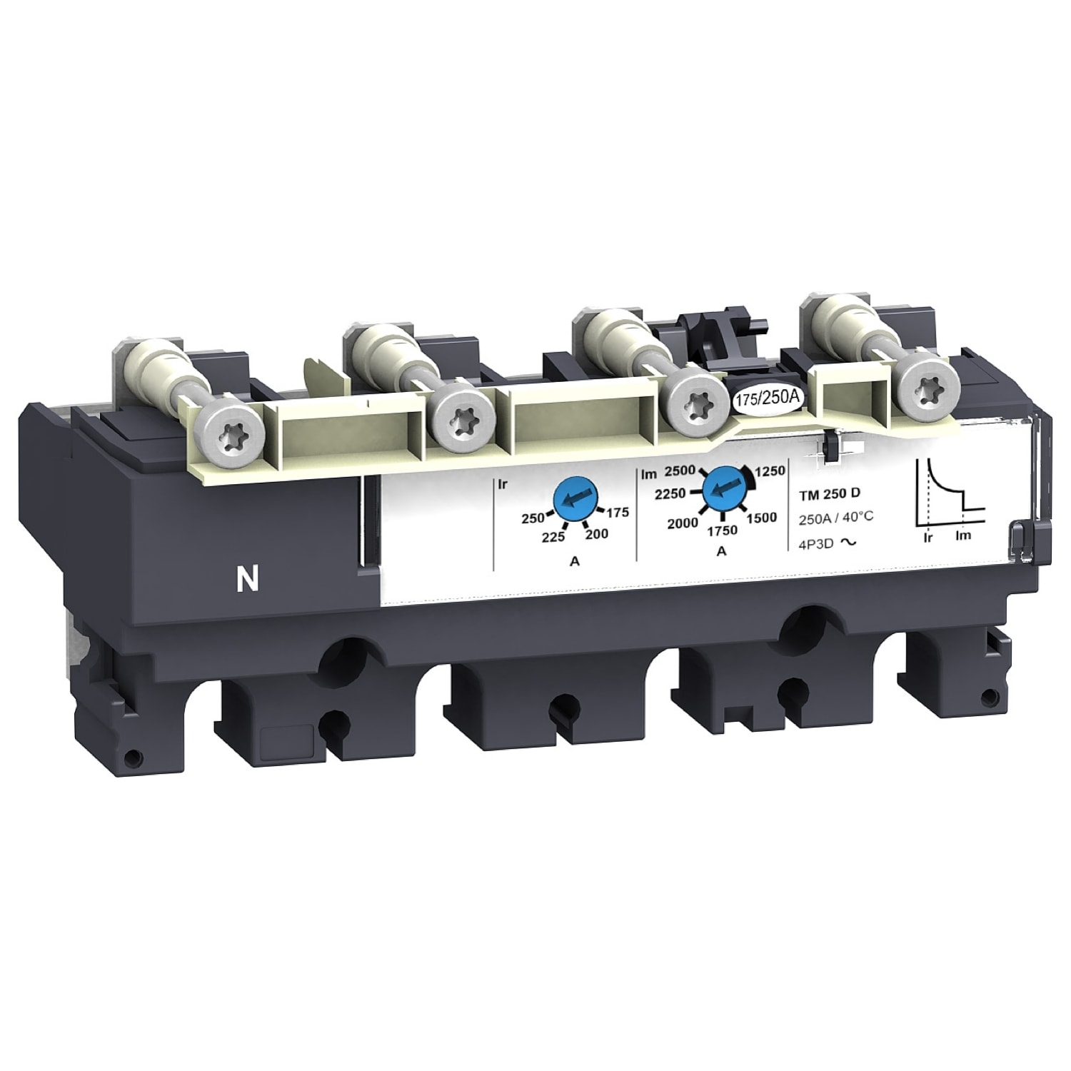 SCHNEIDER ELECTRIC - TM250D 250A 4P/3R NSX250