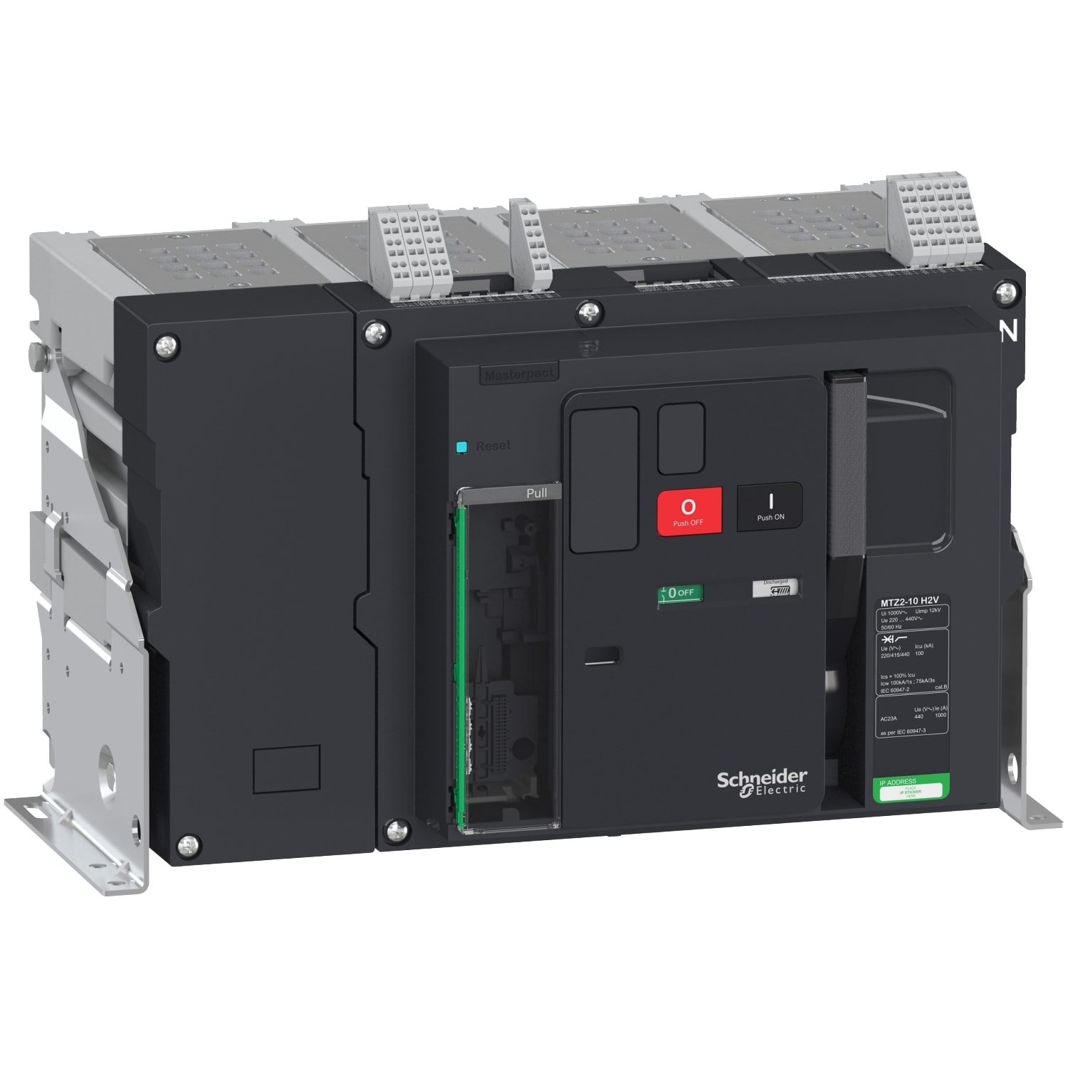 SCHNEIDER ELECTRIC - MTZ2 10 H2V 4P FISSO N DX SENZA MLOGIC