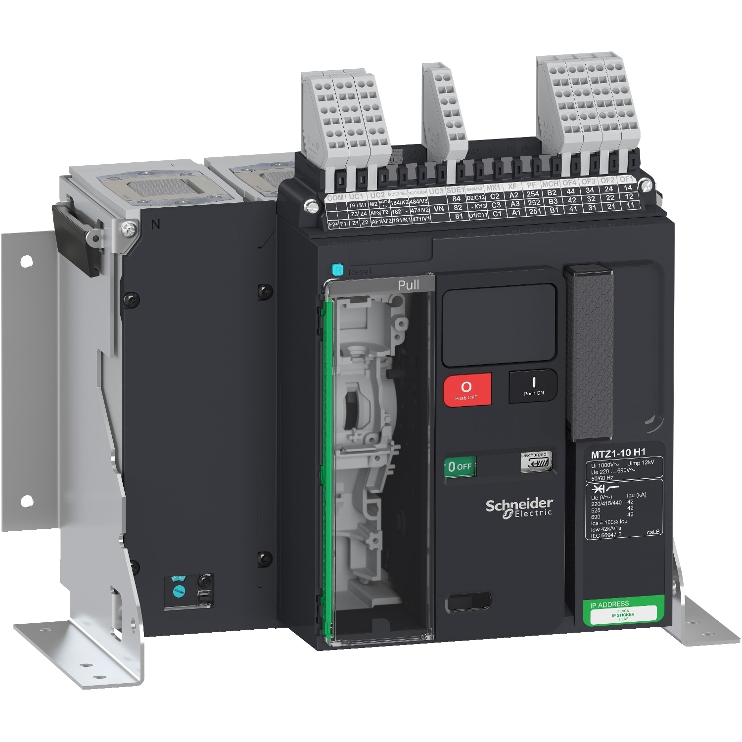 SCHNEIDER ELECTRIC - MTZ1 10 H1 4P FISSO SENZA MICROLOGIC