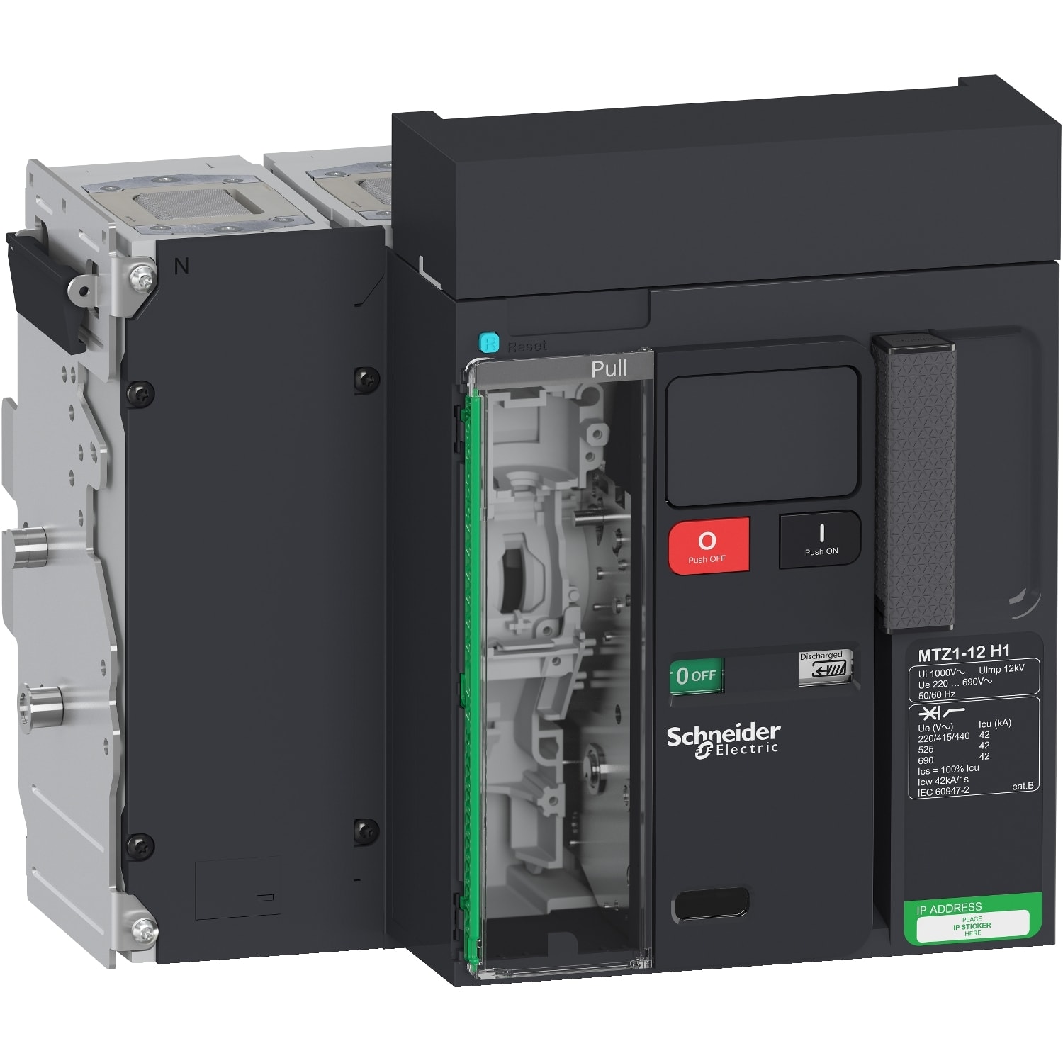 SCHNEIDER ELECTRIC - MTZ1 12 H1 4P ESTR SENZA MICROLOGIC