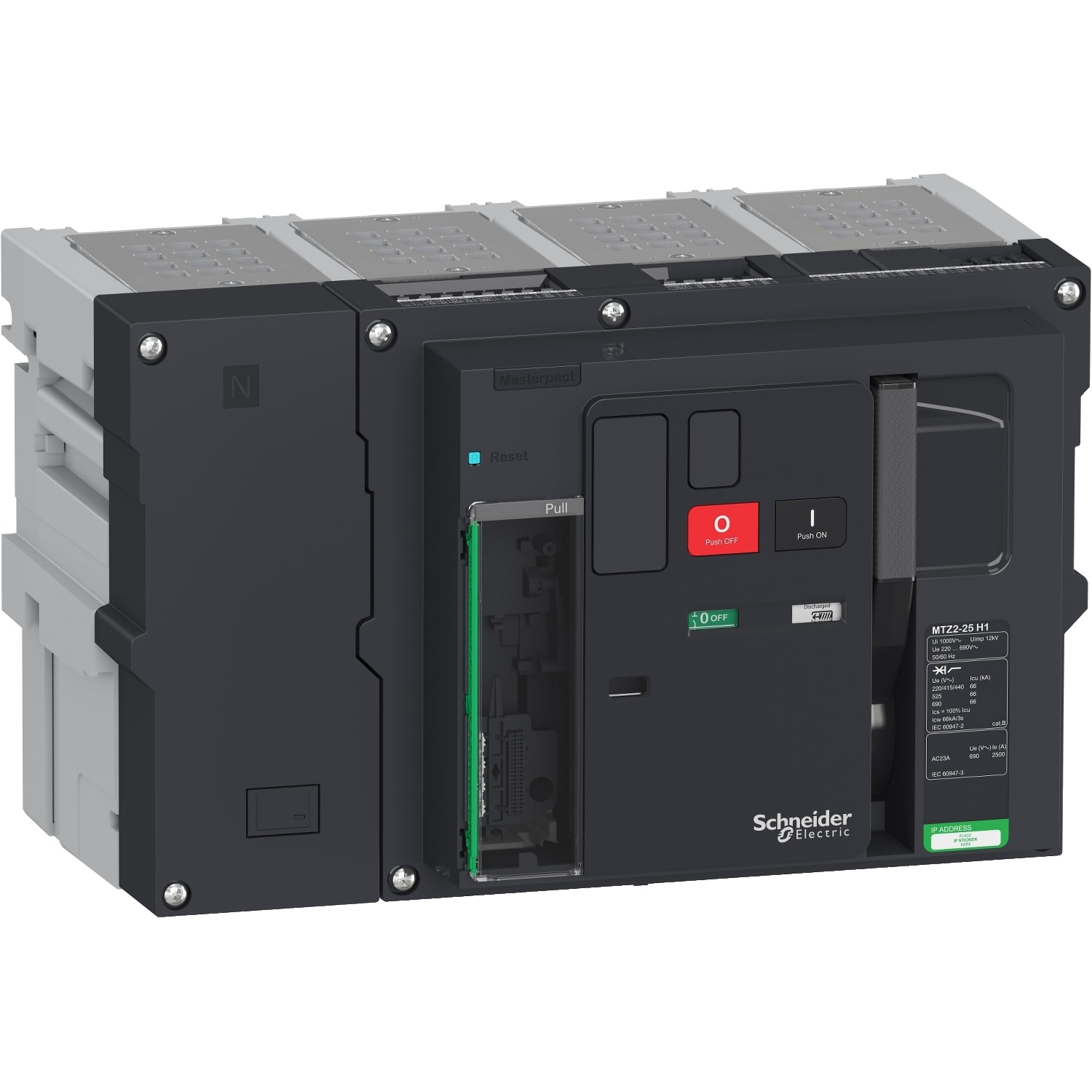 SCHNEIDER ELECTRIC - MTZ2 25 H1 4P ESTR SENZA MICROLOGIC