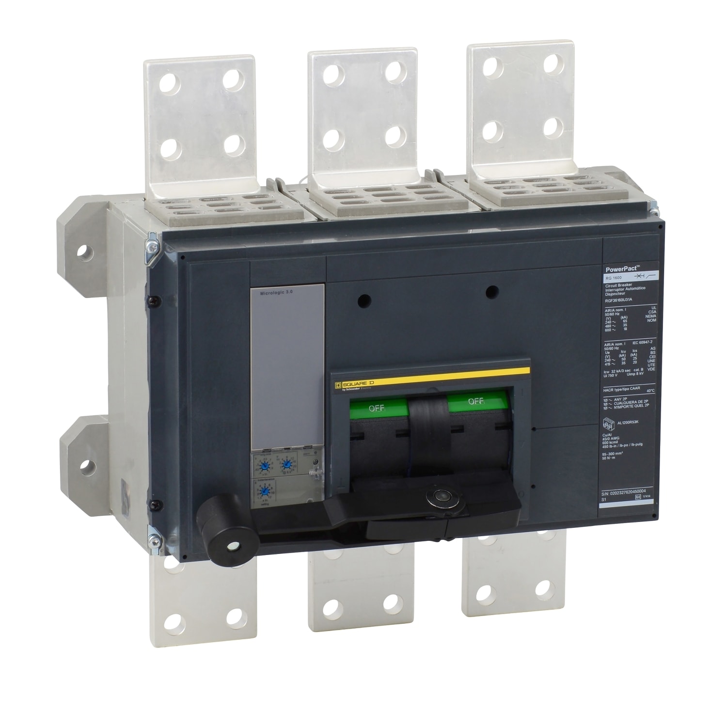 SCHNEIDER ELECTRIC - POWERPACT 3P 1.600 A 35 KA/480 V