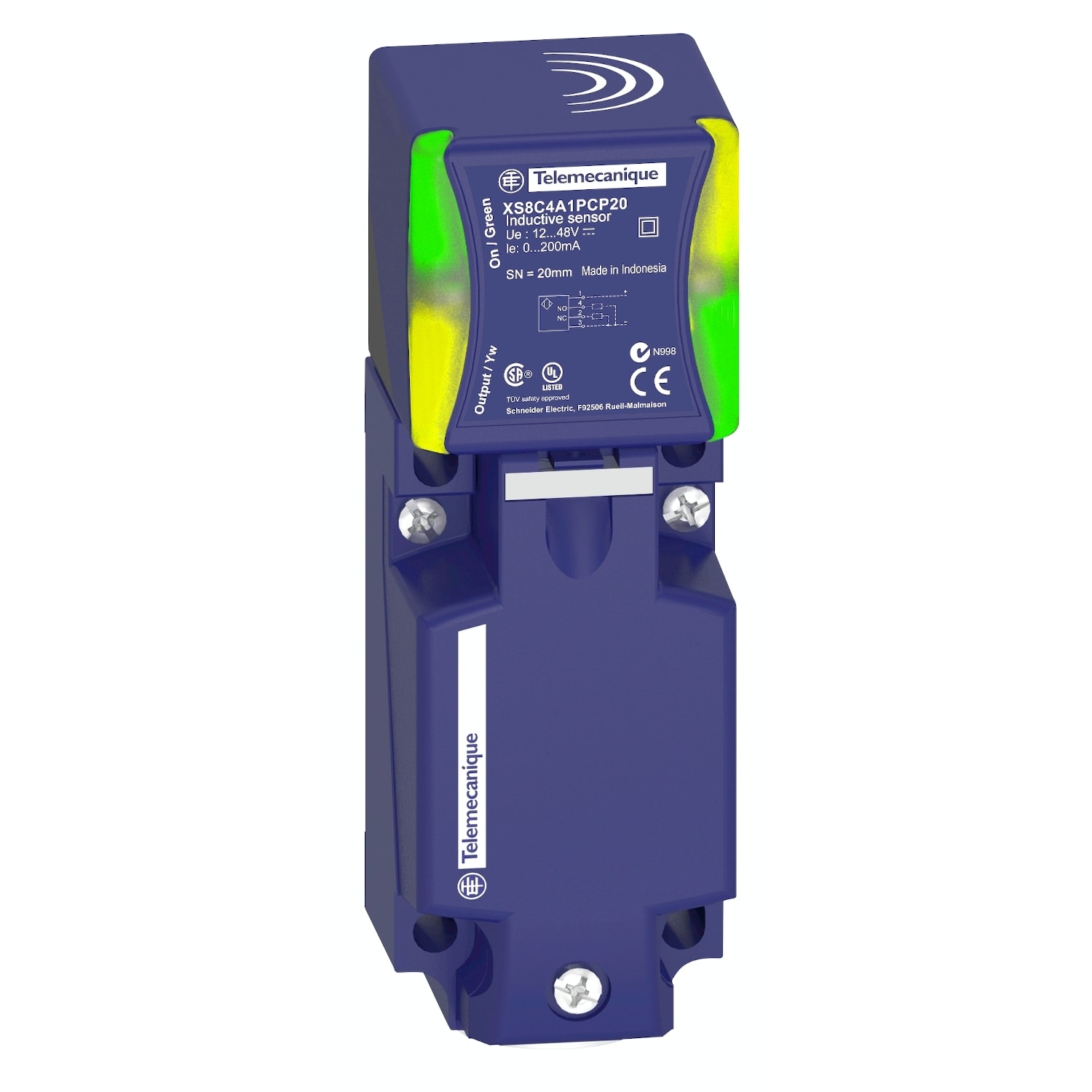 TELEMECANIQUE SENSOR - INDUTT-40X40X117-SN20 MM-FLUSH-NO + NC XS8C4A1PCP20EX