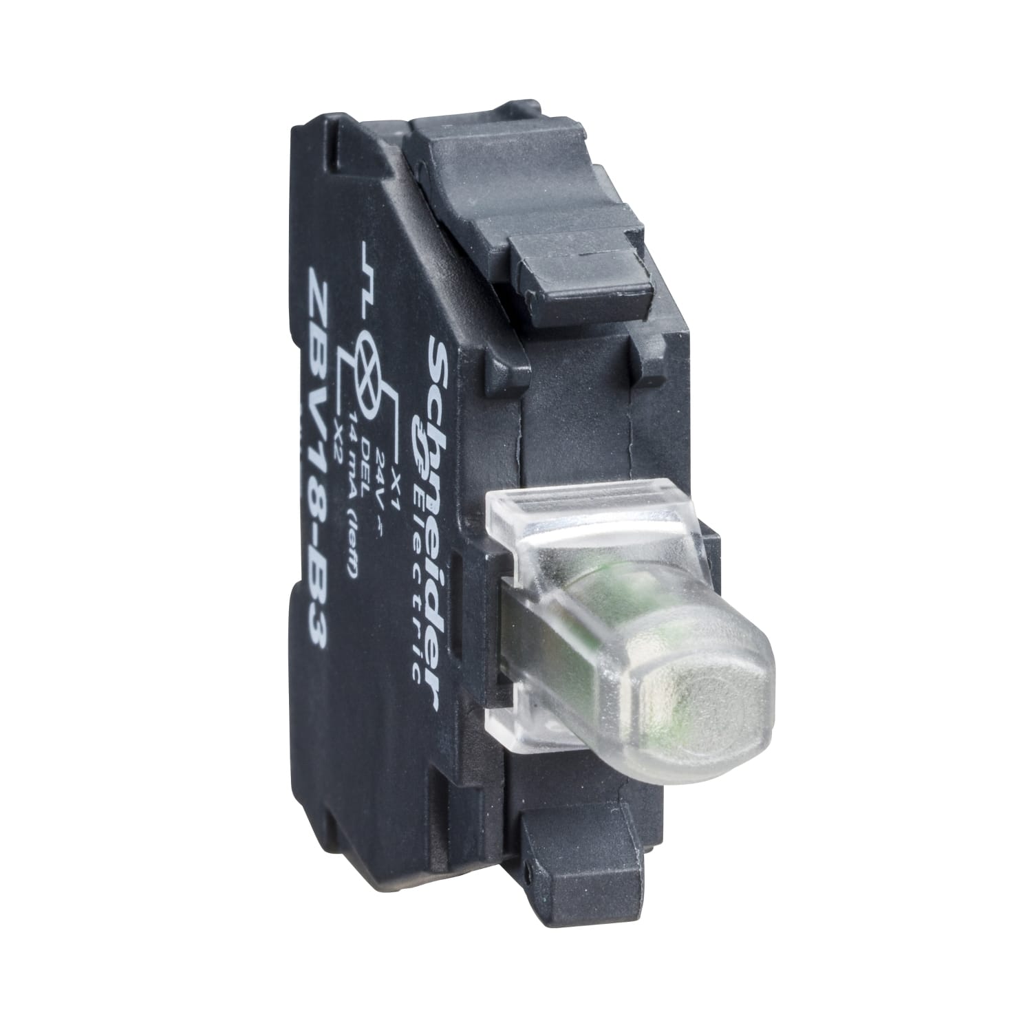 SCHNEIDER ELECTRIC - ELEMENTO LED LAMPEGGIANTE VERDE ZBV18B3