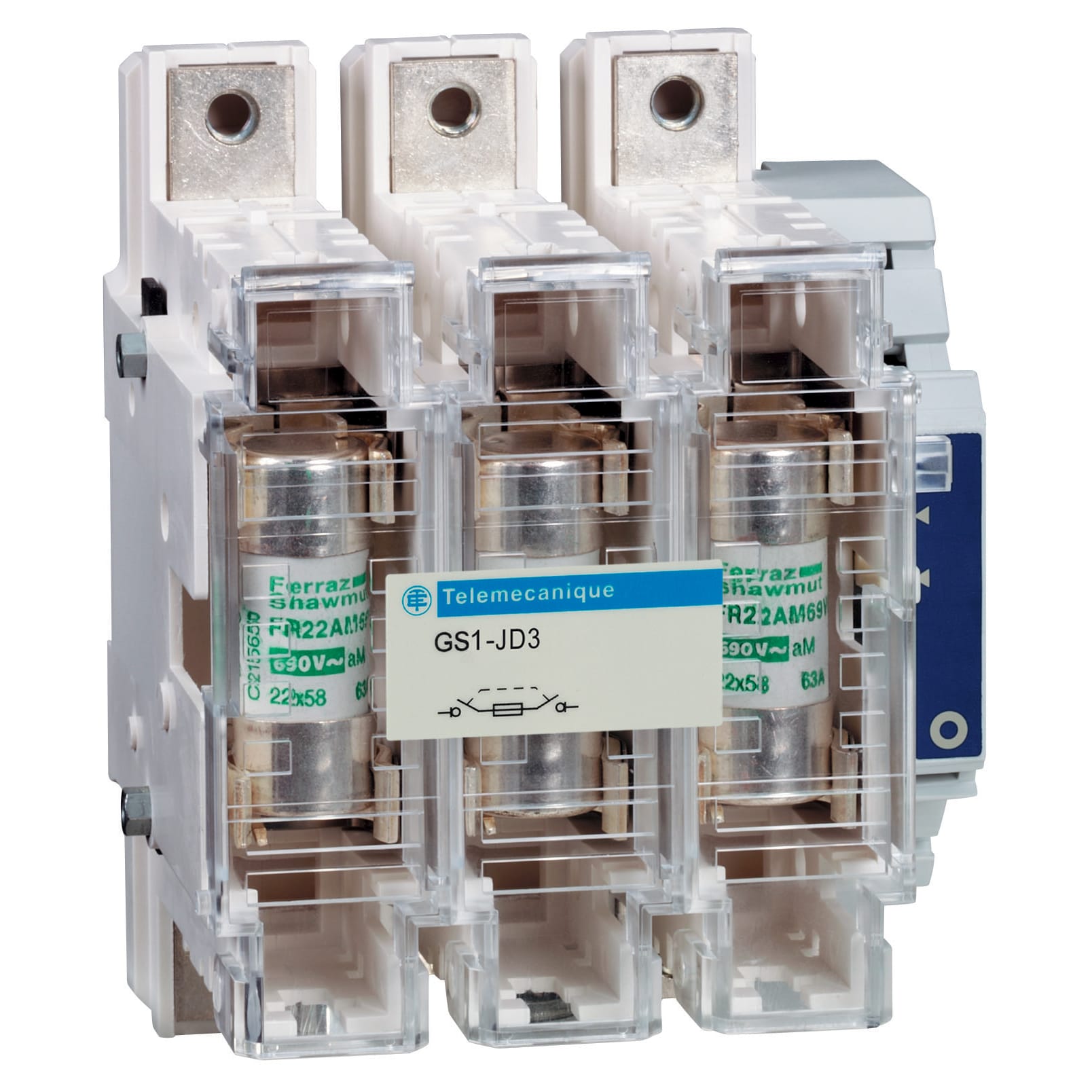 SCHNEIDER ELECTRIC - Corpo int. sez. con fusibile GS1 - TeSys GS - 3 poli - NFC - 100 A