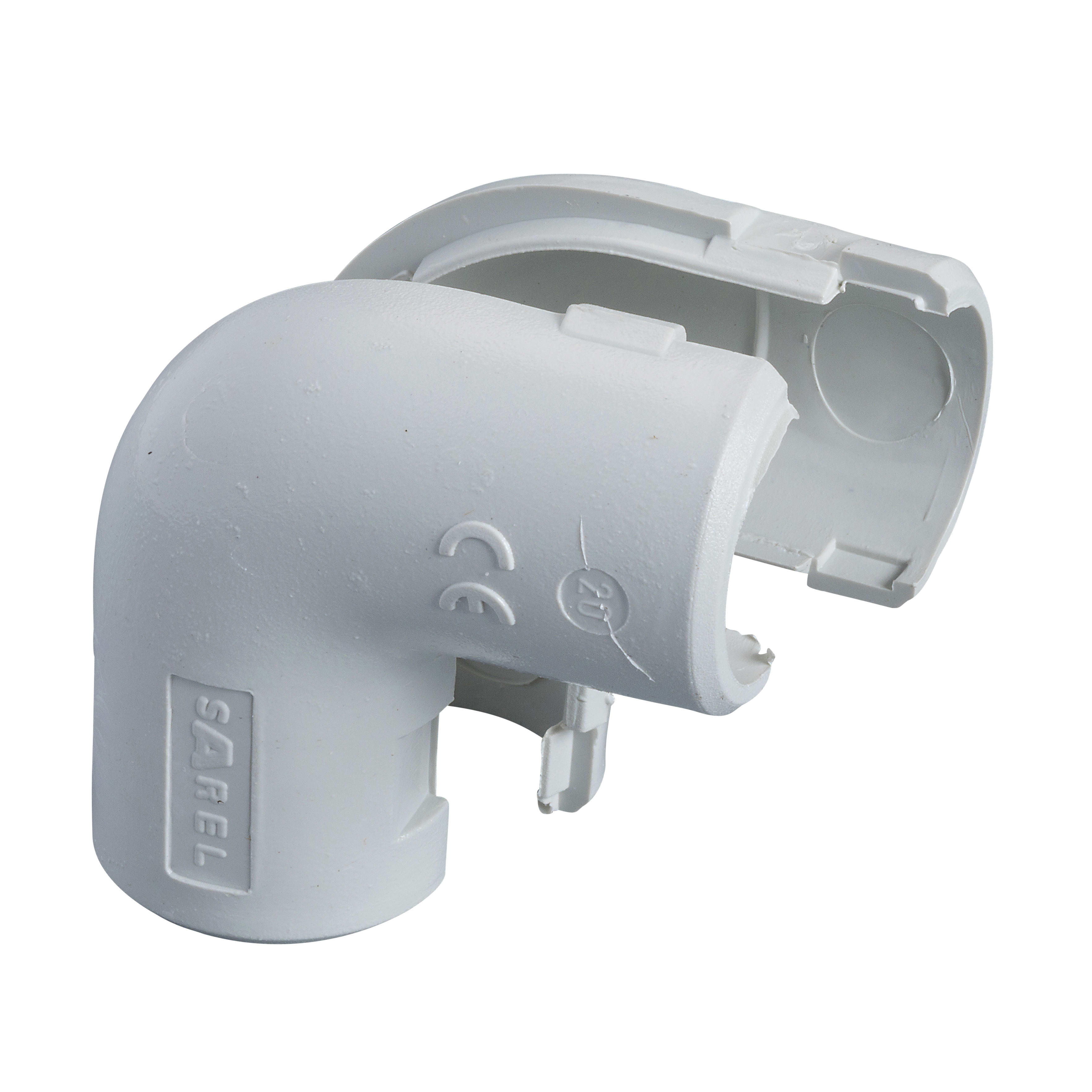 SCHNEIDER ELECTRIC - Curva a 90° ispez.NE20 tubo-tubo IP40 per tubi diametro esterno 20mm - [prezzo per 100 pz]