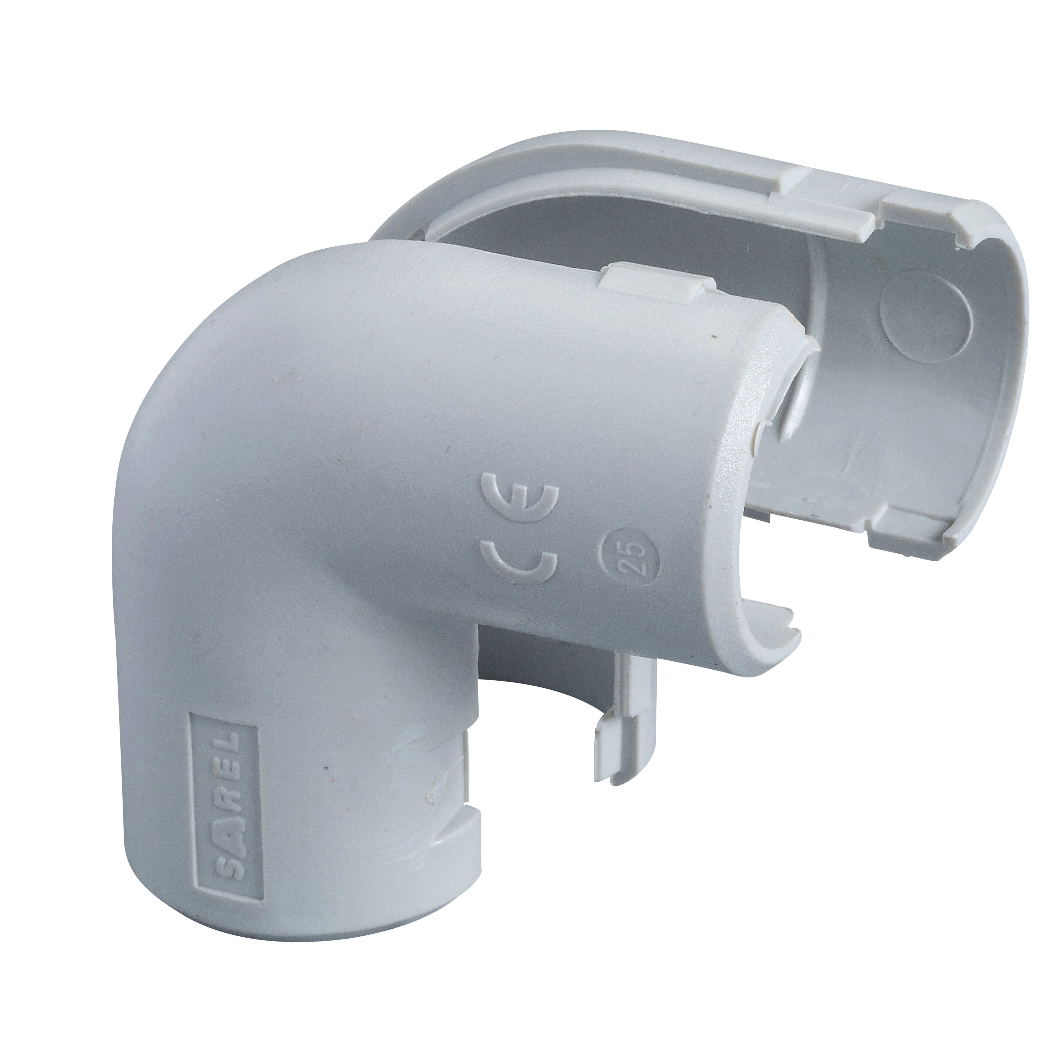 SCHNEIDER ELECTRIC - Curva a 90° ispezione NE25 tubo-tubo IP40 per tubi diametro esterno 25mm - [prezzo per 100 pz]