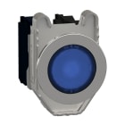 SCHNEIDER ELECTRIC - Pulsante luminoso blu filopannello 120VAC 1NO+1NC - LED universale- Ø30