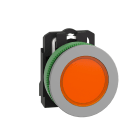 SCHNEIDER ELECTRIC - Lampada spia arancione 120Vac filopannello - diametro 30 - LED universale - ghiera grigia - diametro 30 - LED universale