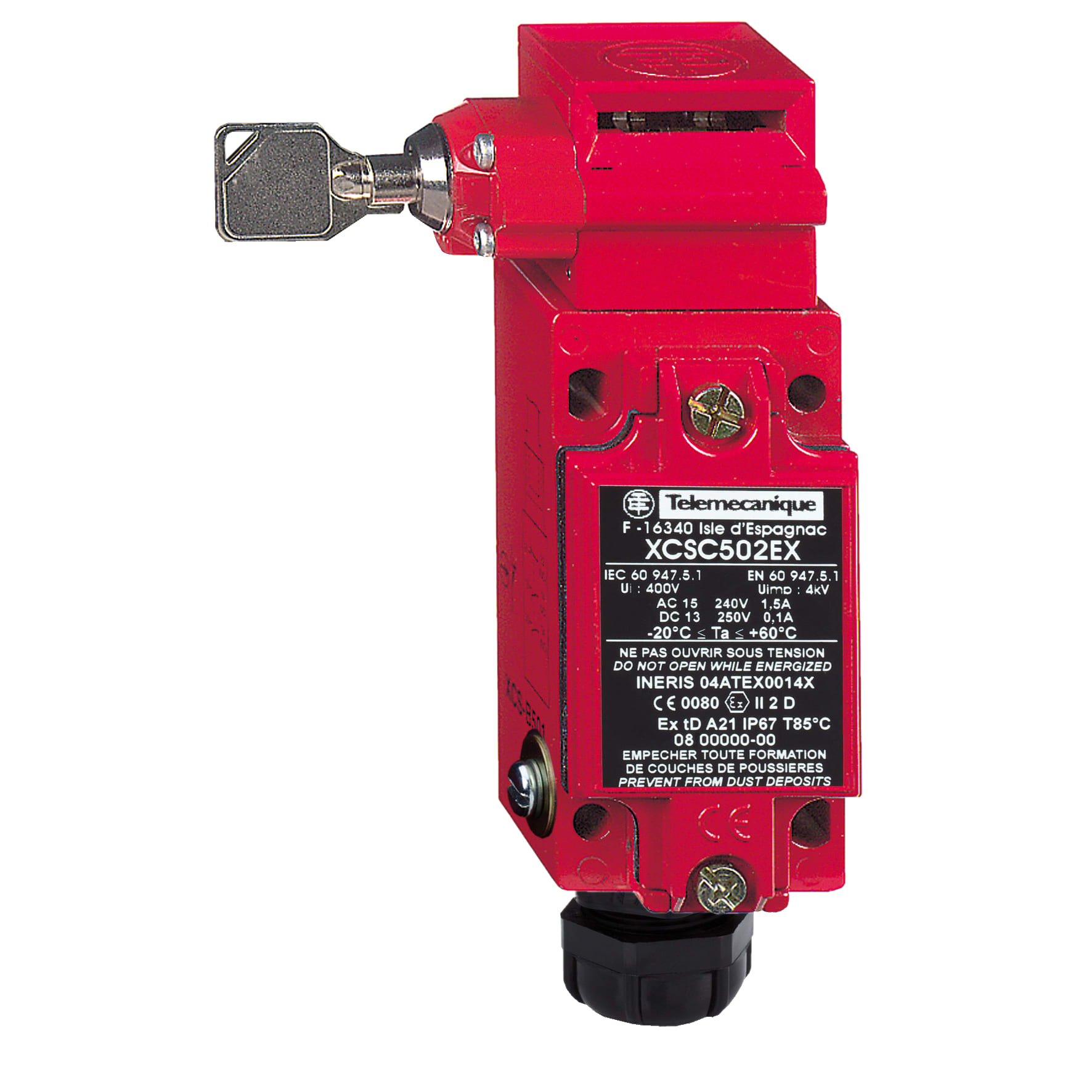 TELEMECANIQUE SENSOR - MET.LIMIT.SWITCH MANU LOC EX D
